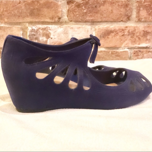 ModCloth Retro Wedges in Nightfall - Sz 5.5 - Picture 5 of 7